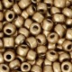 Seed beads 6/0 (4mm) Topaz gold metallic